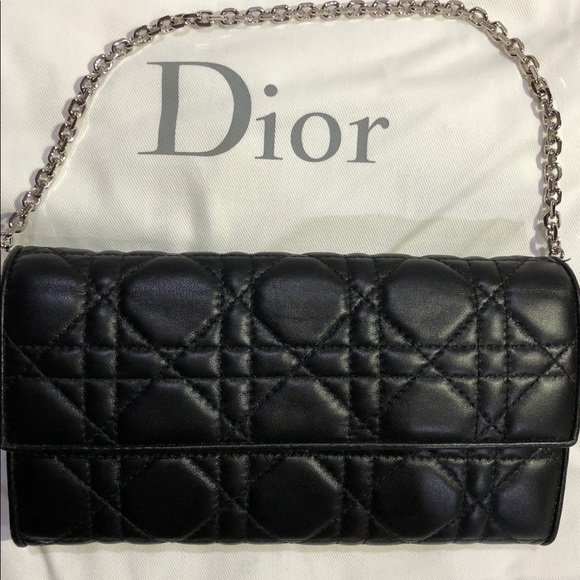 Authentic Dior lambskin tote AND matching wallet - Picture 7 of 8
